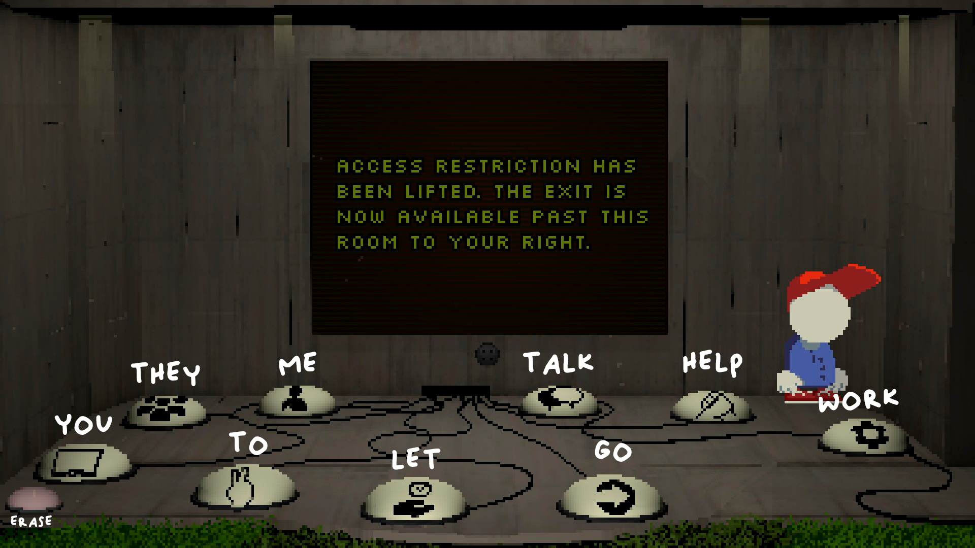 Authorized community screenshot of the Endacopia Office button room