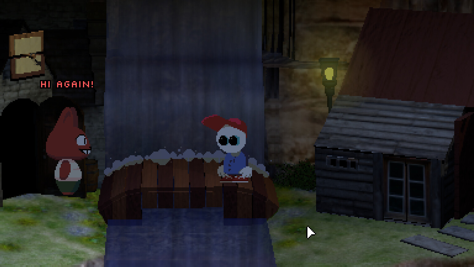 Official Endacopia Steam screenshot showing the outside of Mellow's house